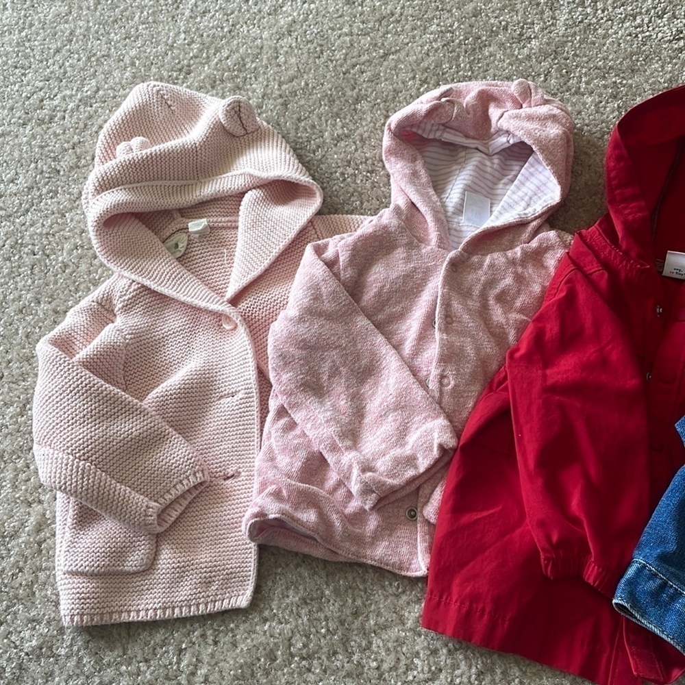 6-12 month sweater/jacket bundle